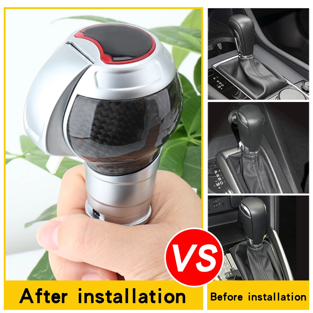 

Led carbon fiber metal Gear Shift Knob head For Mazda 2 3 6 Cx 3 4 Cx 5 Kf Cx 8 Cx 9 30 Atenza Gear Lever Shift Lever Gear Rod
