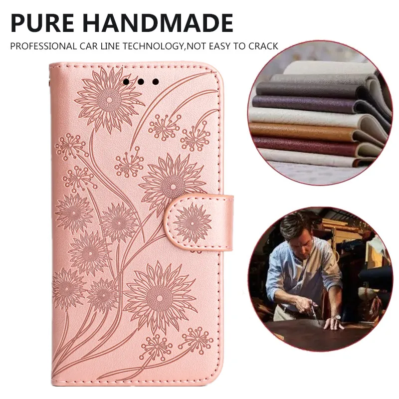 Leather Flip Book Case, Premium Phone Cover