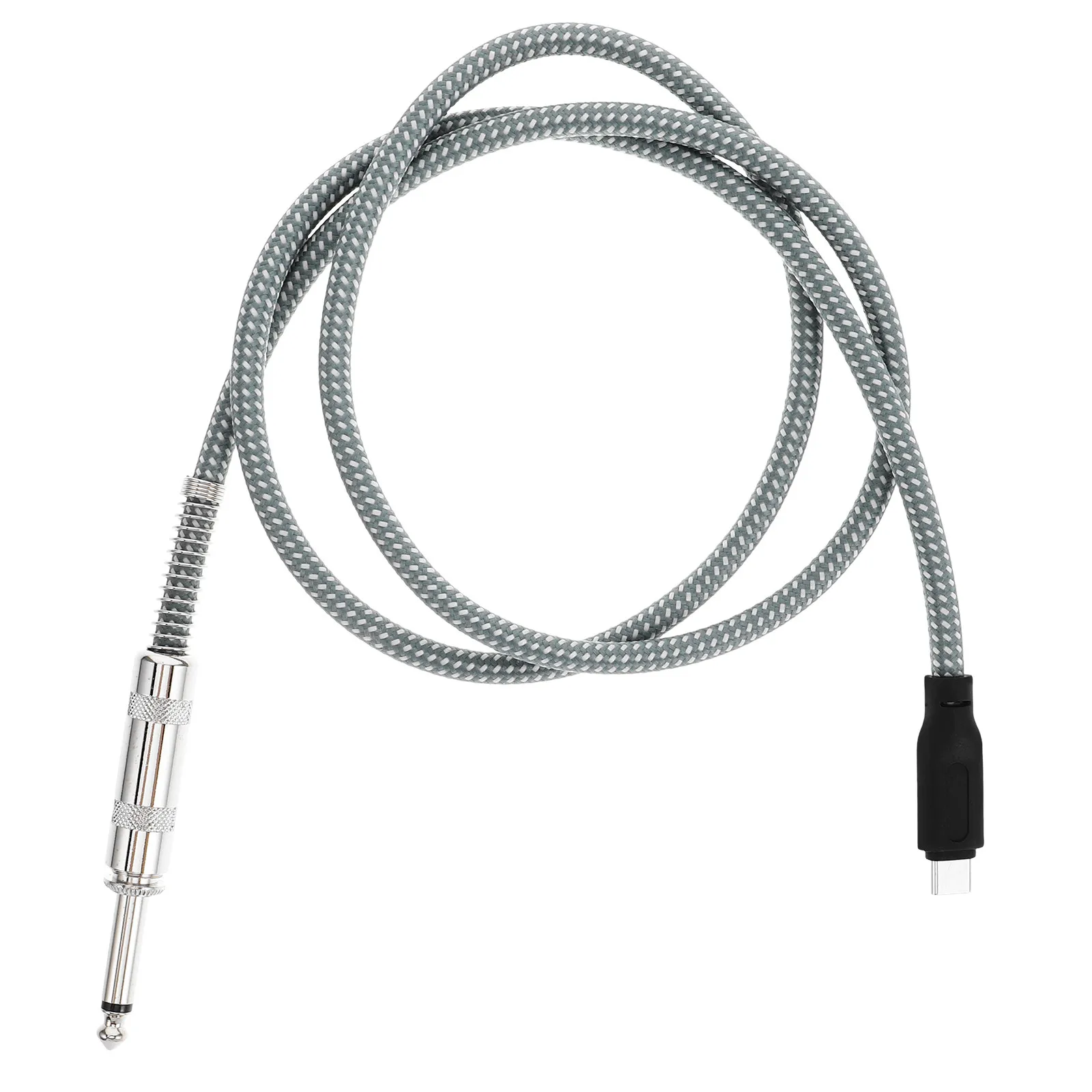 6.35mm 남성용 USB-C 남성용 악기 오디오 케이블, 일렉트릭 기타, 베이스, 키보드, 스마트폰, 컴퓨터, 휴대용 기기와 호환 가능
