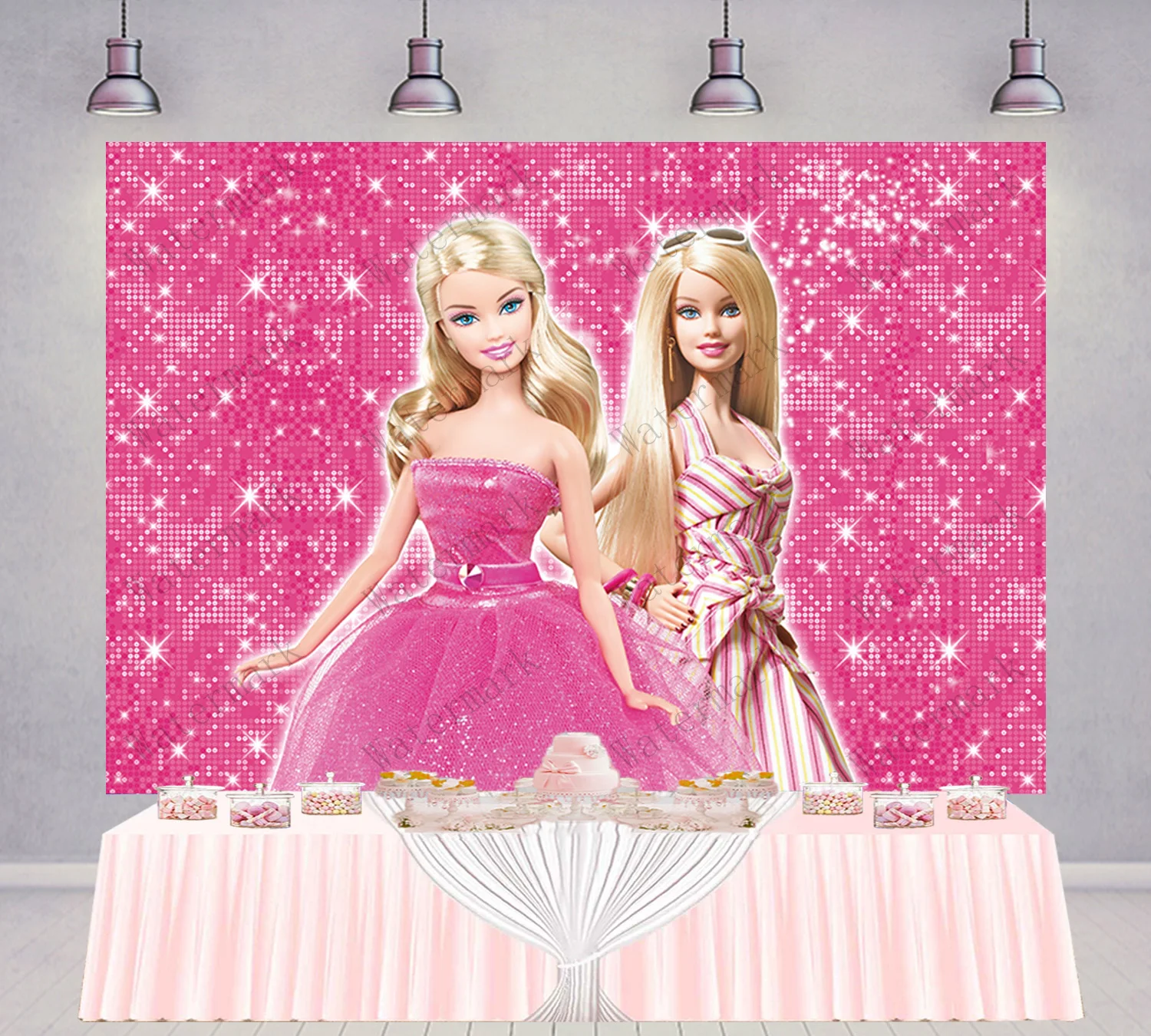 Arrière-plan De Barbie Princesse Disney, Arrière-plan En Vinyle Rose Violet  Pour Fête D'anniversaire Pour Bébé, Accessoires De Studio De Photographie  Pour Fille Dansante - Milieux - AliExpress