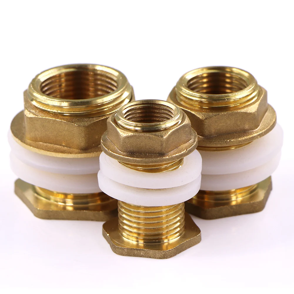 

1pcs 1/2" 3/4" 1" Brass Water Tank Joint Silicone Gasket BSP Thread Coupler Connector Garden Irrigation Connect Repair Adapter