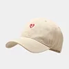 Unisex Men‘s Baseball Cap Men Women 2022 Summer Cotton Heart Embroidery Snapback Trucker Hat Dad Caps Gorras Hombre Present 4
