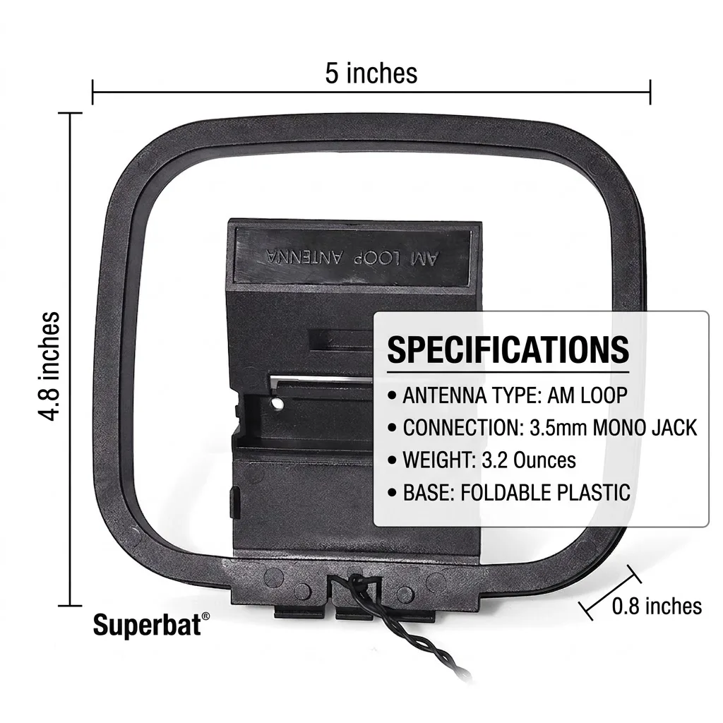AM Loop Antenna for Home Theater Systems