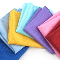 Fashion Solid Women Square Scarf Fake Imitated silk Wraps Elegant Floral Spring Summer Head Neck Hair Tie Band kerchief