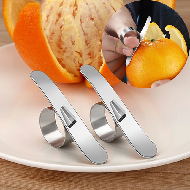 2Pcs citrus peeler Veggie Julienne Peeler Cheese Grater Orange