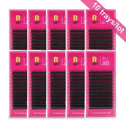 10 Trays/Lot False Mink Eyelash Extension Individual Silk Eyelash Lashes maquiagem cilios for Professionals Makeup Volume Lashes