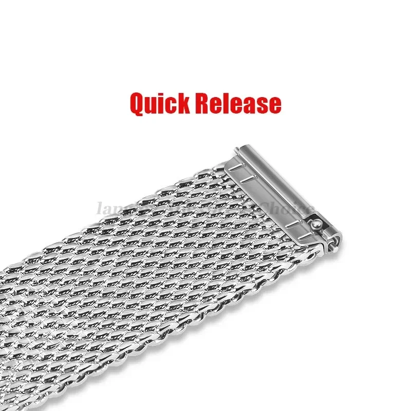 Elegant Milanese Stainless Steel Mesh Watch Band - Premium 3mm Thickness Bracelet