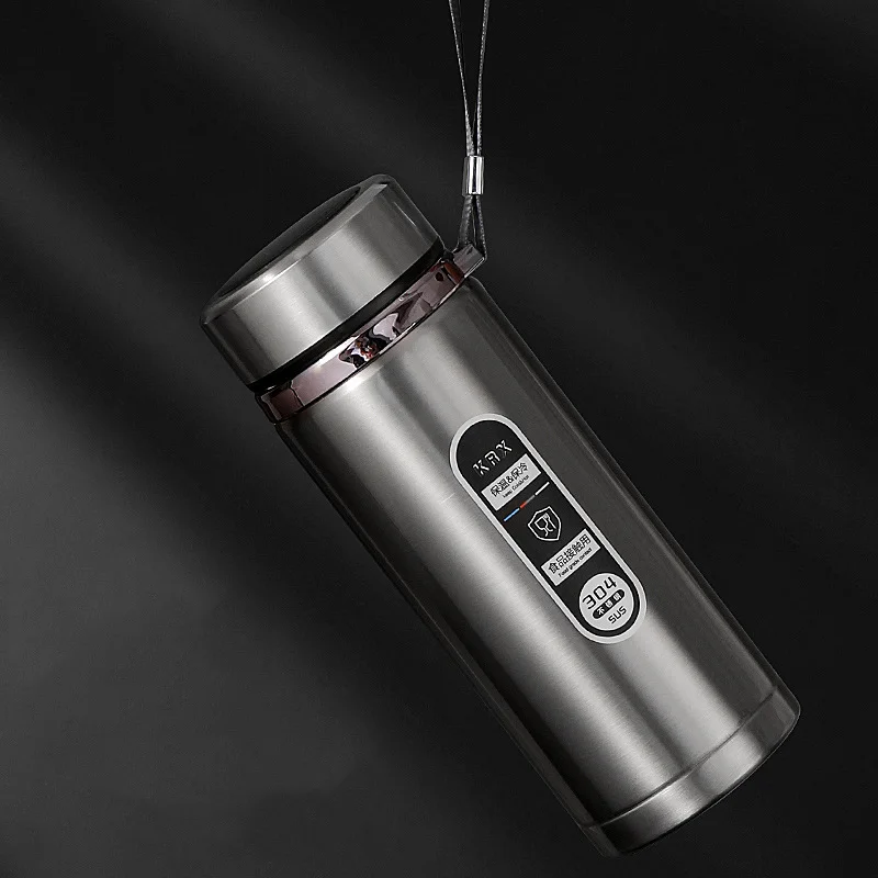500ML/800ML/1000ML 304 Stainless Steel Smart Thermal Mug with LED Temperature Display Portable Corded Thermal Mug Travel Sports