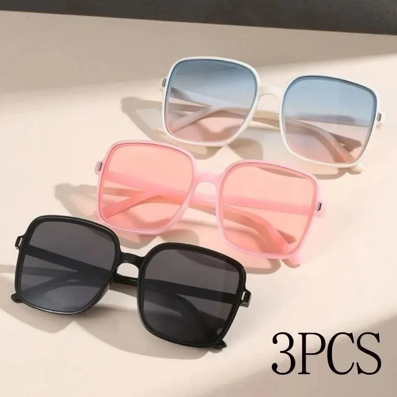 Unisex Classic UV400 Mirrored Sunglasses - Fashionable Eyewear Trio