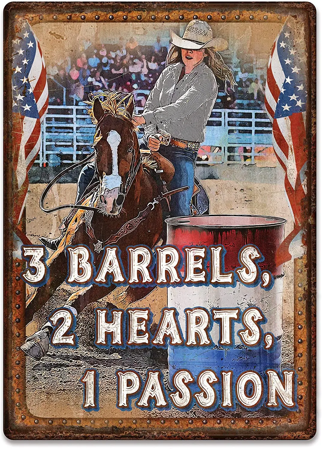 Оловянный знак River's Edge Products 12x17 дюймов | Дом и сад