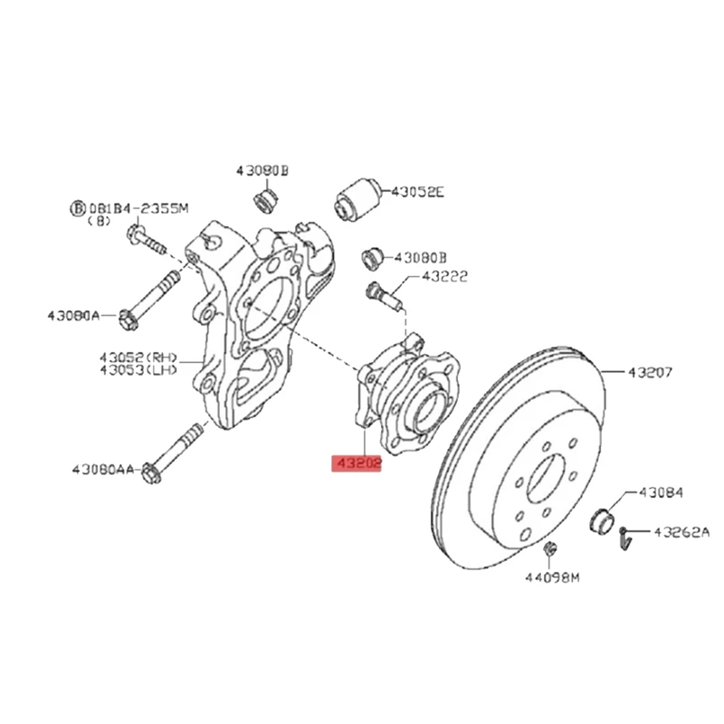      , ֻ н δ R51 2005-2013    43202-ZP80A