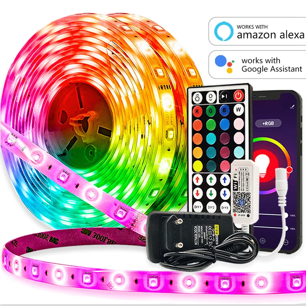 Светодиодная лента RGB 5050 5-30 м с поддержкой Alexa и Bluetooth |