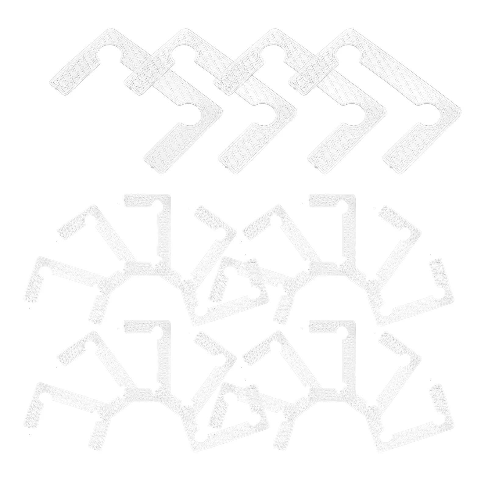 40 Pcs Gasket Replacement Kit Hinges Rubber Pads Glass Door Shower Hinge Bathroom Doors Part AntiSlip ShockAbsorption Durable