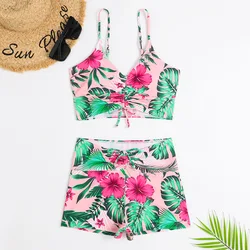 Elevated Floral High Waist Push Up Bikini Swimsuit - S (04 print)