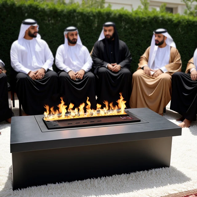 3D Waterproof Outdoor  Use Decorative Fireplace  8 Color To Choose Embedded with Remote and Button Control Fireplace 70*21*20CM 5