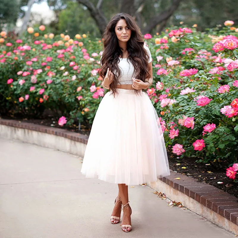 White Tulle Short Wedding Petticoat Crinoline Hoopless A Line Underskirt Woman Adult Tutu Skirt Cheap Bridal Accessories 2020