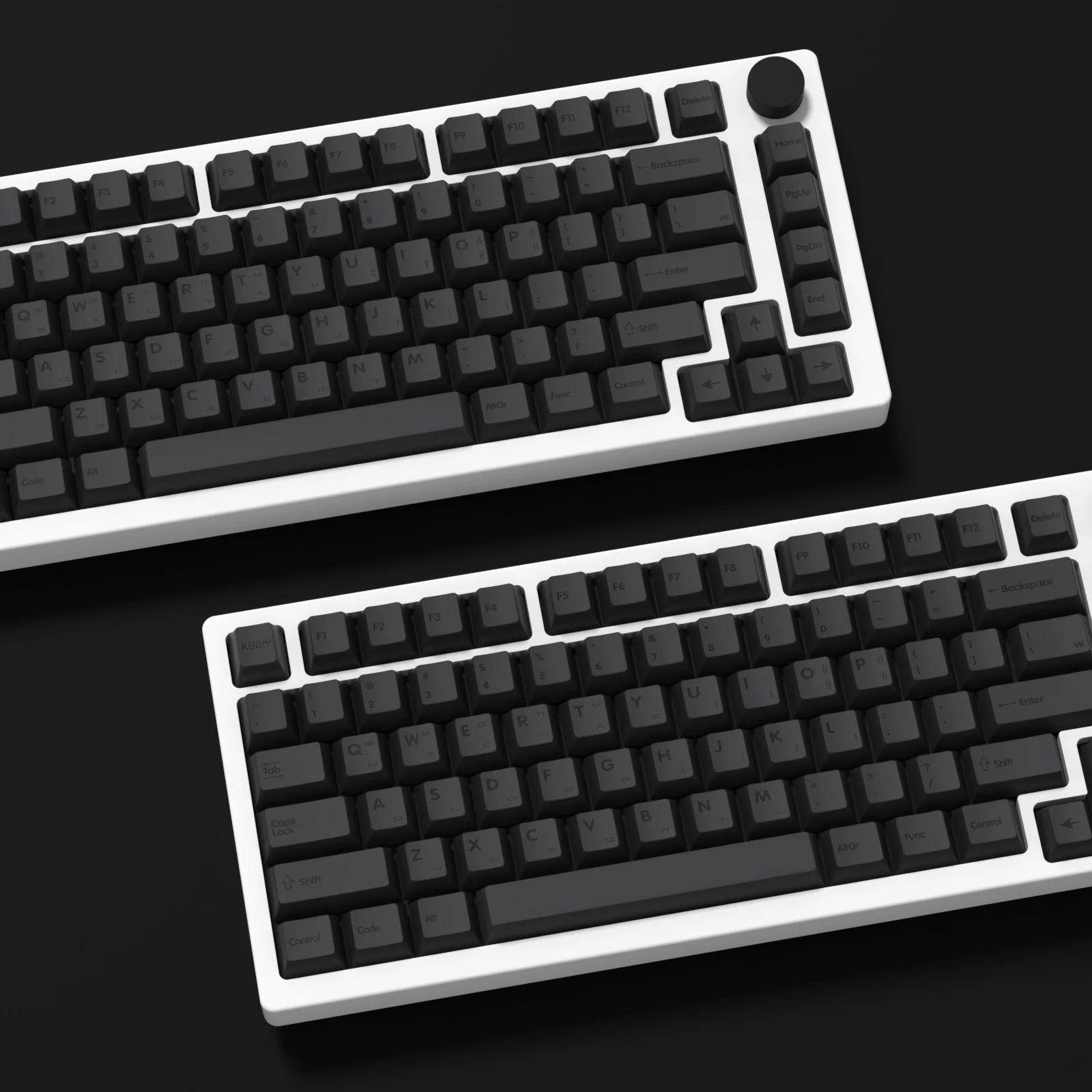 KBDiy 체리 프로파일 키캡 PBT GMK 최소 회색 키캡 기계식 키보드 게임, MX 스위치용, 사용자 정의 139 키, 60 87/100