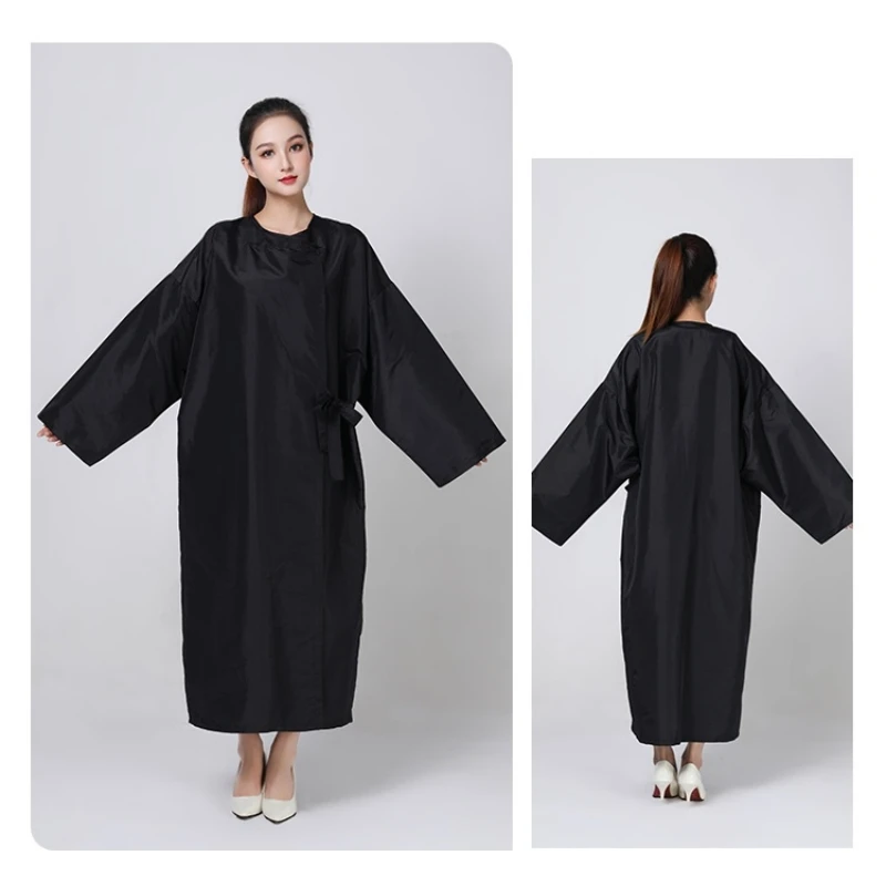 Abito da salone per clienti, vestaglia, kimono, parrucchiere, mantella professionale, bellezza, spa, hotel, barbiere, vestiti per gli ospiti, camicia da notte avvolgente - immagine 4