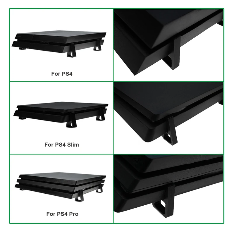 4Pcs Cooling Horizontal Holder For PS4 Heighten Feet Bracket Stand thumbnail 5