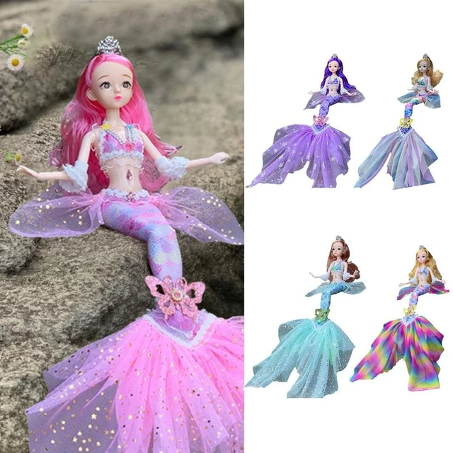 45cm Wedding Mermaid Doll Toys Decoration DIY Birthday Gifts for  Girls(White)