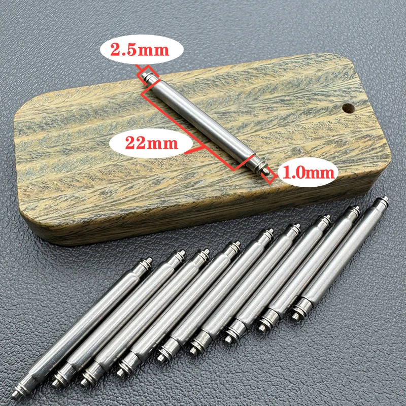 Precision Spring Bar Set - 1.0 mm Tip, 2.5 mm Diameter, Various Sizes