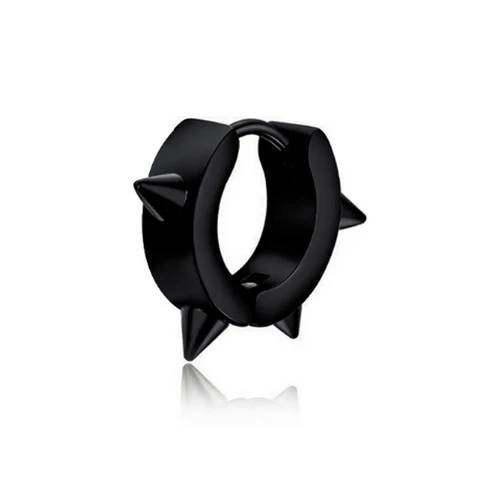 Piece New Popular Stainless Steel Painless Ear Clip Earrings For Men/Women Punk Black Non Piercing Fake Earrings Jewelry Gift
