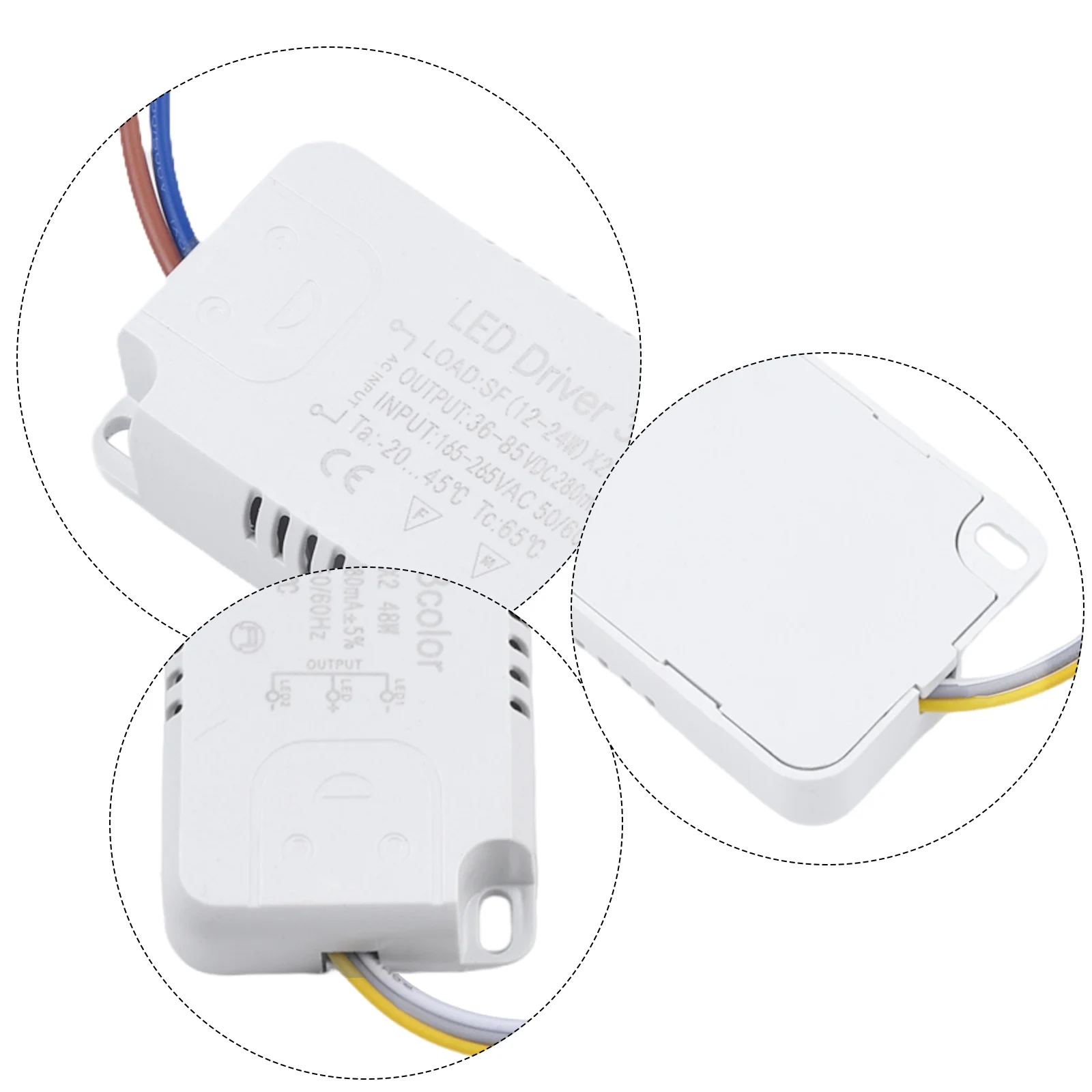 LED-Treiber, 3-Farben-Adapter, 8–24 W, 20–40 W, 30–50 W, 40–60 W, 50–70 W, für LED-Beleuchtung, nicht isolierender Transformator-Treiber-Ersatz – Detail 7