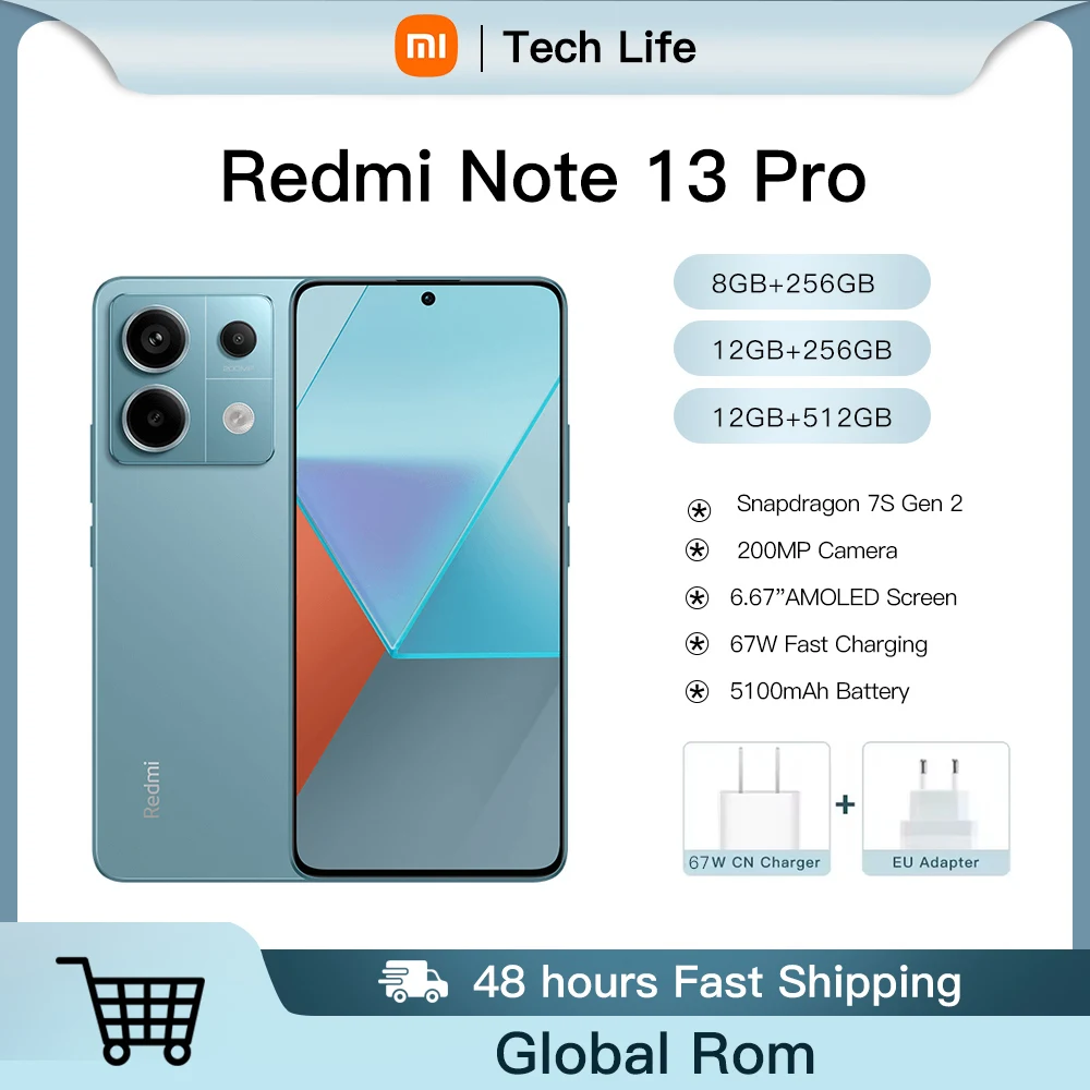 Xiaomi Redmi Note 13 Pro 5G Global Rom 120Hz screen 1.5K