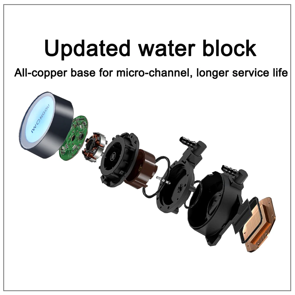 IWONGOU AM4 RGB CPU Liquid Cooler - 120mm Fan for Intel & AMD - Image 3