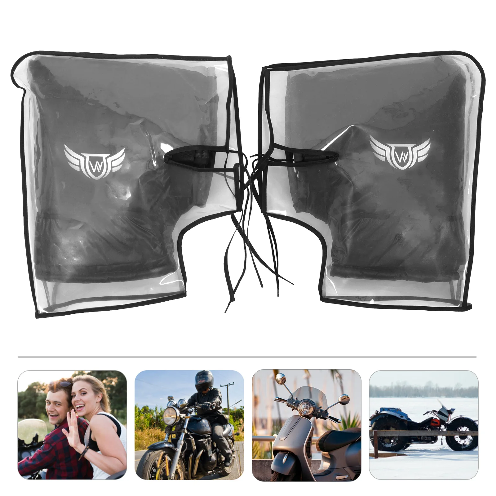 

1 Pair of Motorbike Thick Handlebar Gloves Outdoor Riding Hand Warmers Windproof Motorcycle Mitts