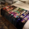 W-WWE World Wrestling LOGO TV GAME Blanket Children's Blanket High Quality Flannel Blankets Soft Comfortable Home Travel Blanket 4