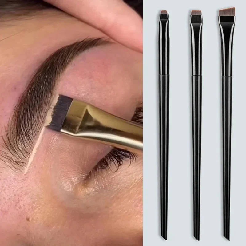 Eyeliner Brush CNK 3/1 Pc Blade Eyeliner Brush Eyebrow Brushes Portable Eyebrow Mapping Tool Brow Lamination Brush Fine Eye Liner Tools