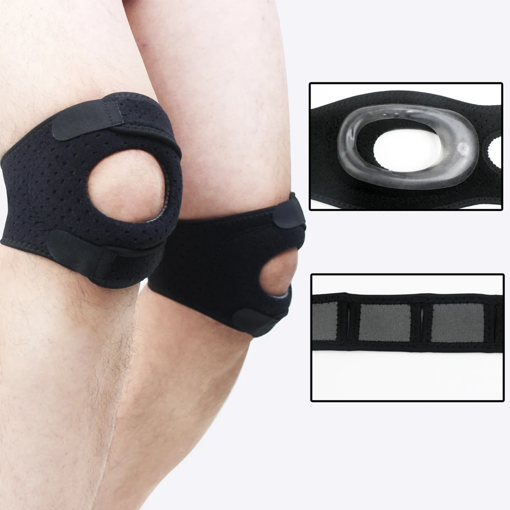 1Pcs Patella Knee Brace Adjustable Neoprene Stabilizer for Meniscus Tear Tendonitis MCL ACL Tendon Support Strap for Running knee support knee brace knee wraps