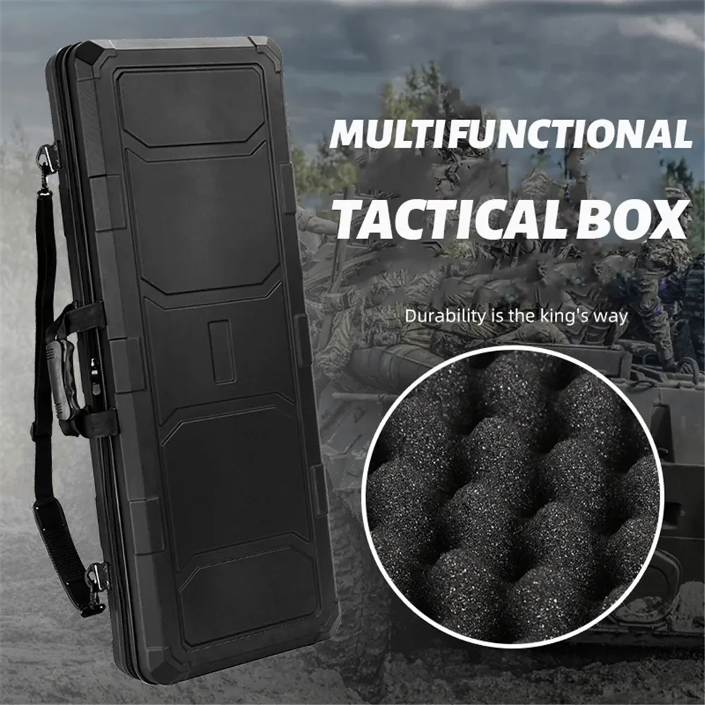 

100cm Widened Tactical Suitcase Tool Case Box Hard Shell Fishing Rod Protect Shockproof Waterproof Drone Bow Storage Box