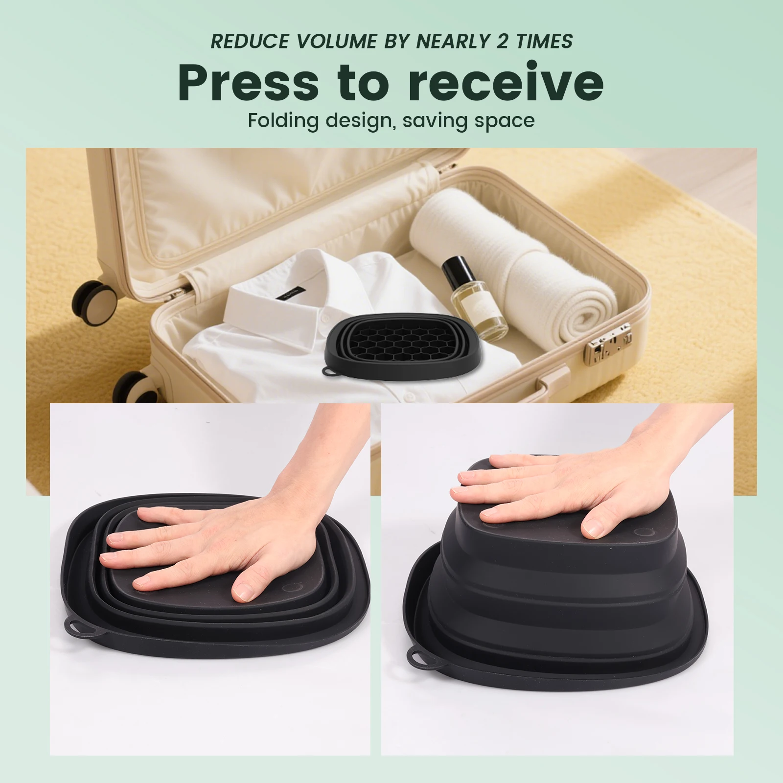 Silicone Portable Facial Ice Bath Bowl for Skincare