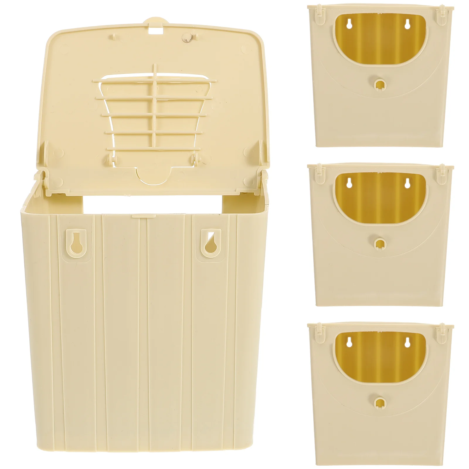 

4Pcs Parakeet Nest Box Practical Nesting Box Bird Breeding Box Bird Cage Hanging Box