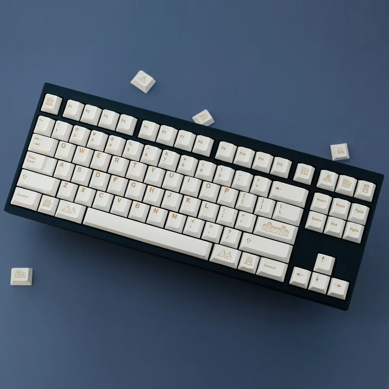 Conjunto Gmk Minimall Civilizações Keycaps Pbt Tintura Subbed Chave Tampões Cherry Perfil Keycap com Iso Entrar 6u 6.5u 7u Barra de Espaço 1 - Imagem 3