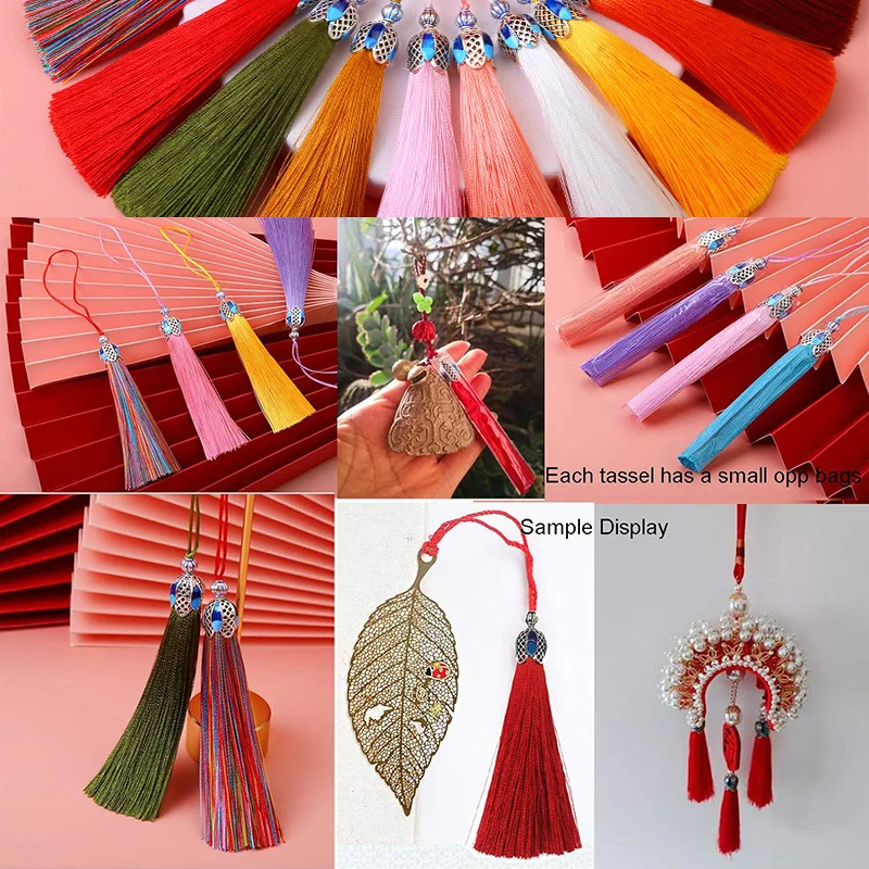 1pc Cotton Silk Tassel Fringe Brush Hanging Rope DIY Tassels