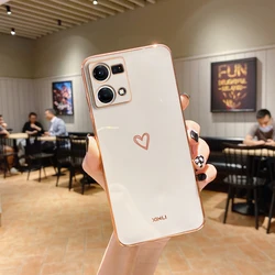 Luxurious Love Heart Design Phone Case - Elegant Protective Cover for Reno 2Z (AX White)
