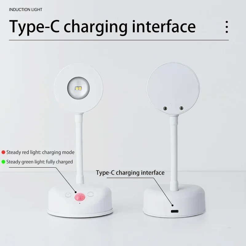 LED 스포트라이트 모션 센서 조명, 무선 충전식, 침실 벽화 거실 센서 램프, 실내 조명, 야간 조명