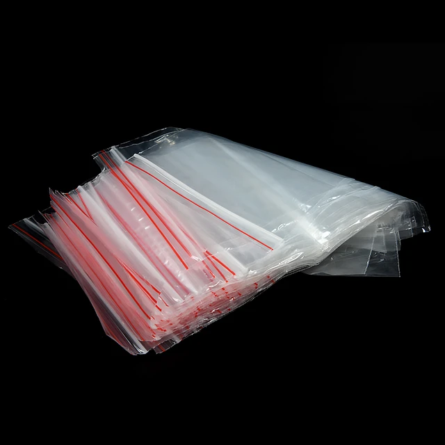 100pcs 4x6cm Small Bags, Sealing Bags Zipper Poly Bags, Small