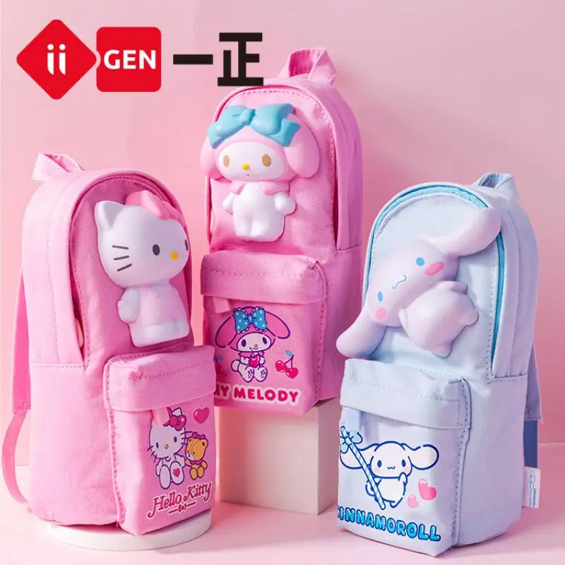 

Sanrioed аниме Mymelody Kittyscat мультяшный декомпрессионный пенал Ins Kawaii канцелярские принадлежности большой емкости Пенал подарок