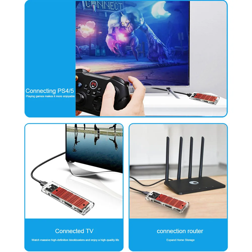 M.2 NVME NGFF  SSD ̽, NGFF SATA ޴ SSD ڽ, USB3.1 C Ÿ ָ Ʈ ̺ Ŭ, º ƮϿ NVME PCIE