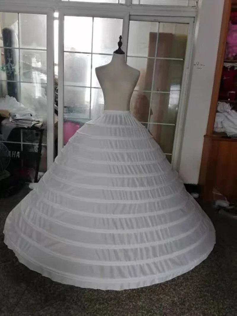 Wedding Petticoat 12 Hoops Bridal Petticoat Diameter 180 CM For Big Ball Gown Wedding Dress Accessories Crinoline