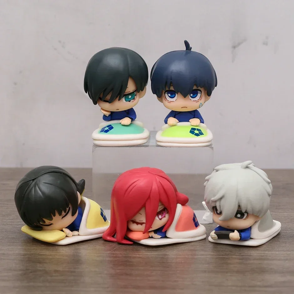 

Set BLUE LOCK Sleeping Isagi Yoichi Bachira Meguru Chigiri Hyoma Nagi Seishiro Rin Itoshi Figure Toys PVC Cute Dolls