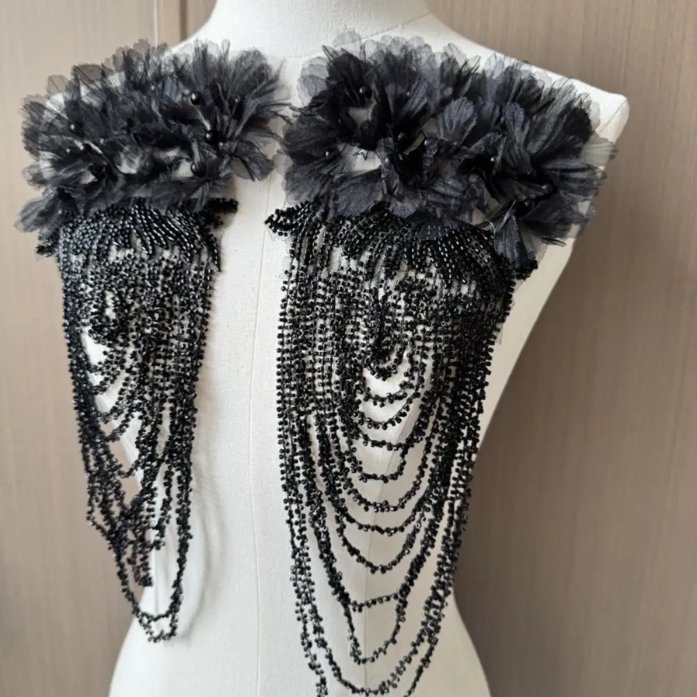 Gorgeous Design Nail Bead Tassel Decoration Luxury Delicate Shoulder Adornment Fashion Shoulder Tassel Dress Matching