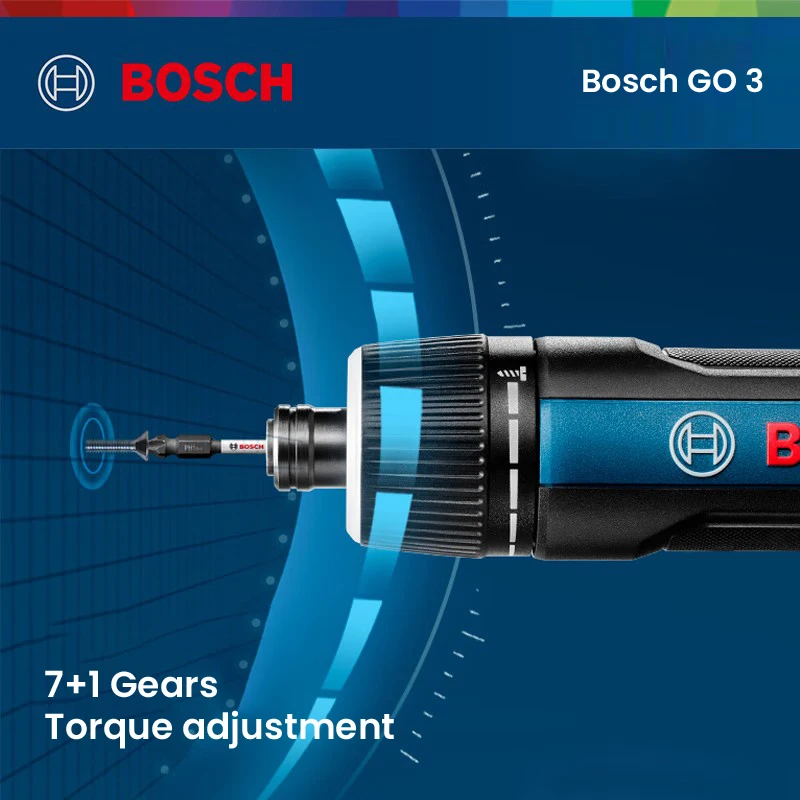 Bosch GO 3 Electric Screwdriver Set 3.6V 5Nm Cordless Mini Hand Drill Rechargeable Screw Driver Bosch Multi-Function Power Tool 5