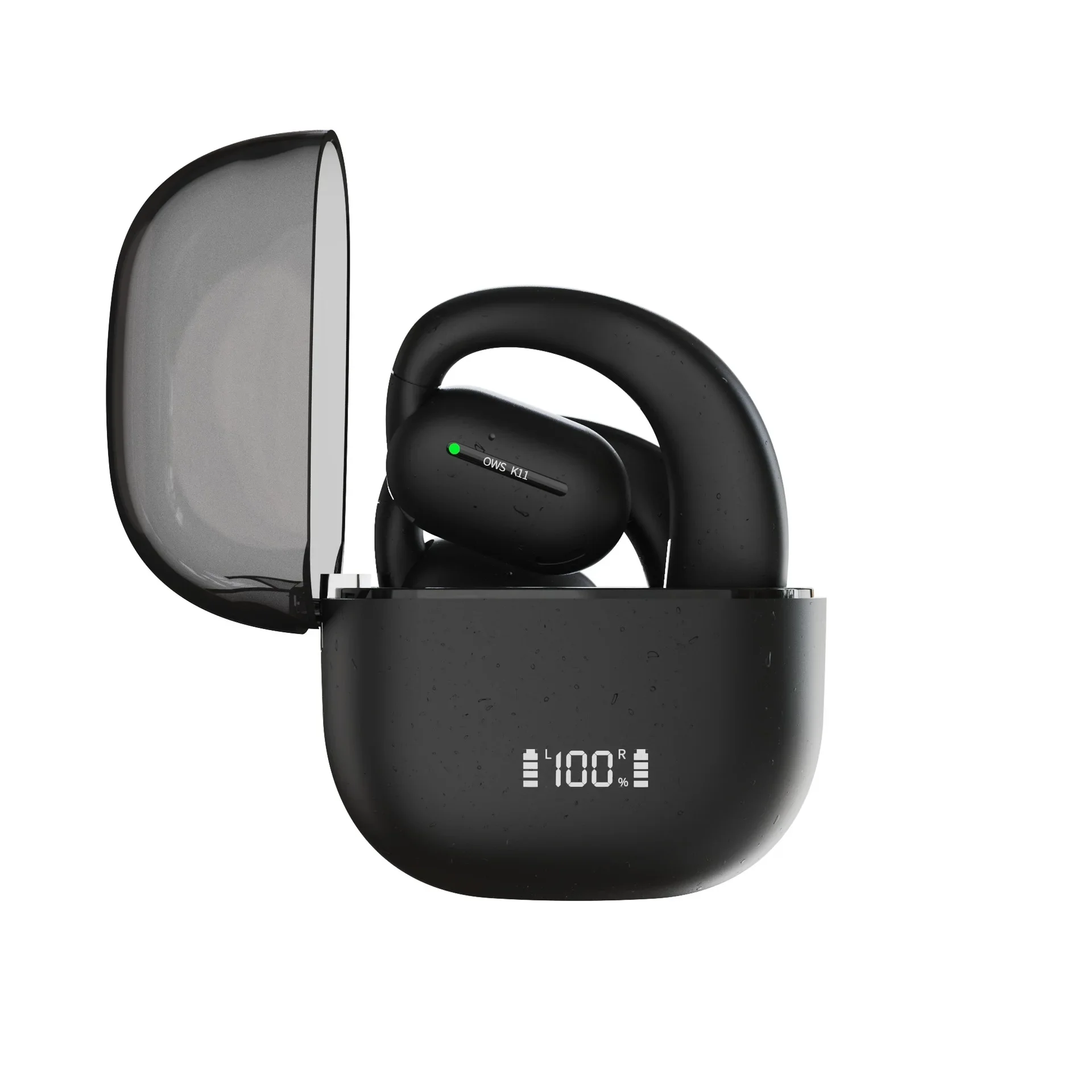 2025new OWS Bluetooth 5.3 Earbuds Wireless Led Display HIFI stereo binaural hanging ear Super Long Battery Life sports Earphones