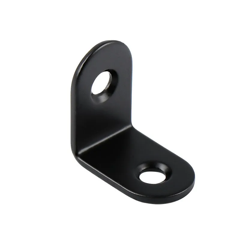 Stainless Steel Supporting L-Shaped Brackets 10pcs With Fixing Right Angle Corners Brace Furniture Hardware stainless steel angle bracket,angled furniture hardware,furniture hardware,angle connector,angle bracket