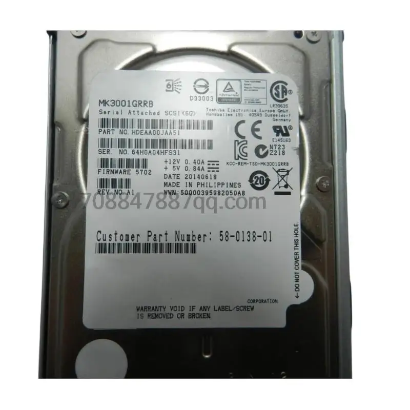 Оригинальный 100% Аутентичный 300G 15K 2,5 SAS MK3001GRRB NF5270 5280 M3 M4